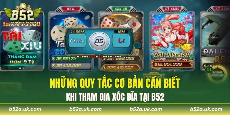 Một vài quy tắc cần nắm khi cược xóc đĩa